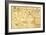 Indian Reservations West of the Mississippi - Panoramic Map-Lantern Press-Framed Art Print