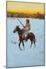 Indian Returning from the Hunt, 1912-Henry Francois Farny-Mounted Giclee Print