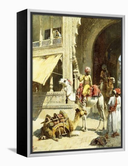 Indian Scene, 1884-89-Edwin Lord Weeks-Framed Premier Image Canvas