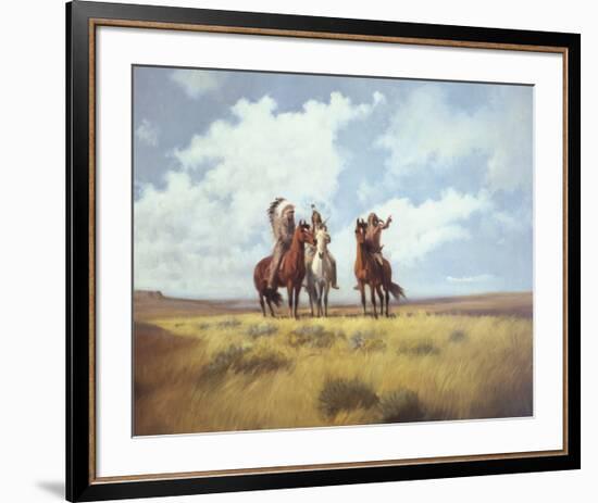 Indian Scouts-Harry Bishop-Framed Premium Giclee Print