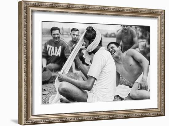 Indian Sikh Athlete, Berlin Olympics, 1936-null-Framed Giclee Print