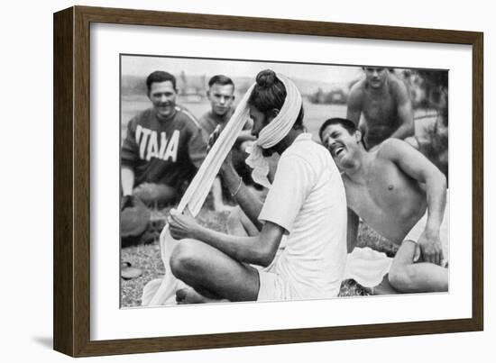 Indian Sikh Athlete, Berlin Olympics, 1936-null-Framed Giclee Print