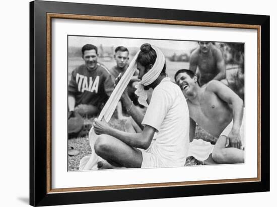 Indian Sikh Athlete, Berlin Olympics, 1936-null-Framed Giclee Print