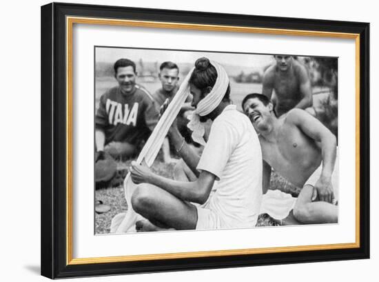 Indian Sikh Athlete, Berlin Olympics, 1936-null-Framed Giclee Print