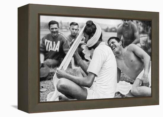 Indian Sikh Athlete, Berlin Olympics, 1936-null-Framed Premier Image Canvas