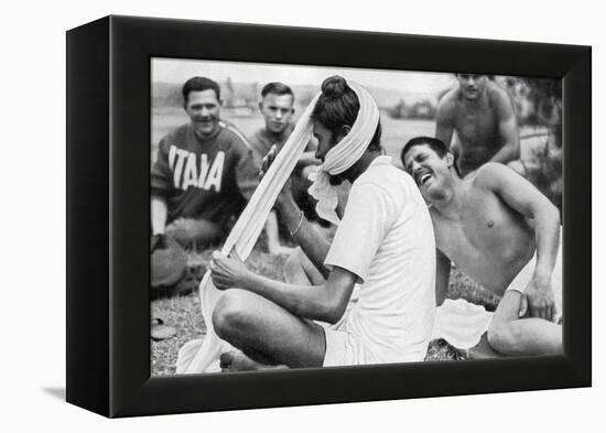 Indian Sikh Athlete, Berlin Olympics, 1936-null-Framed Premier Image Canvas