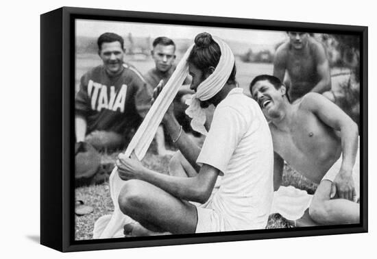 Indian Sikh Athlete, Berlin Olympics, 1936-null-Framed Premier Image Canvas