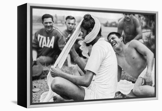 Indian Sikh Athlete, Berlin Olympics, 1936-null-Framed Premier Image Canvas