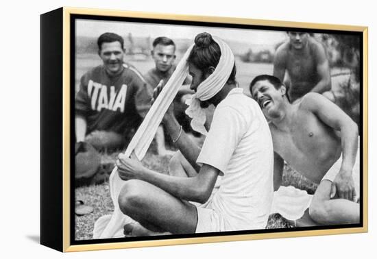 Indian Sikh Athlete, Berlin Olympics, 1936-null-Framed Premier Image Canvas