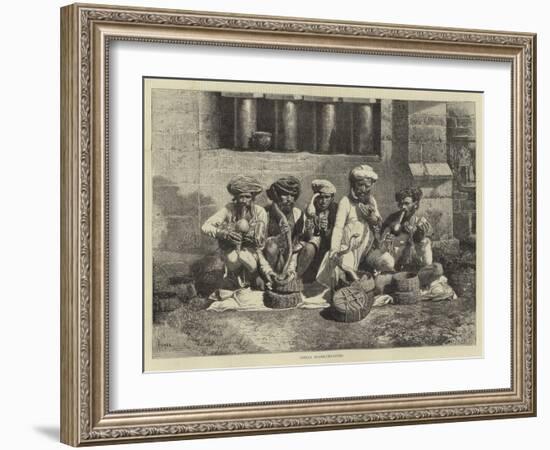 Indian Snake-Charmers-null-Framed Giclee Print