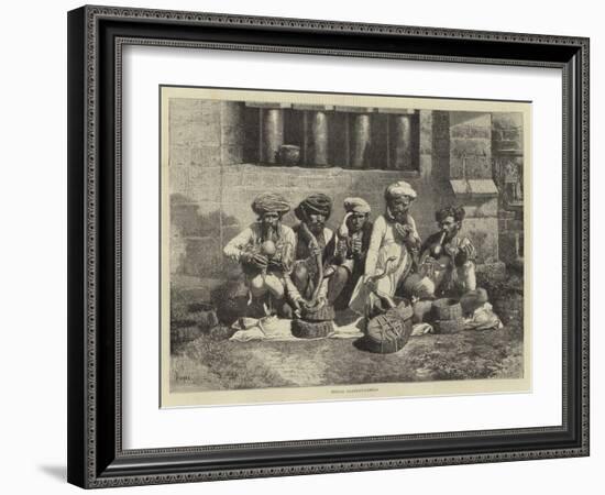 Indian Snake-Charmers-null-Framed Giclee Print