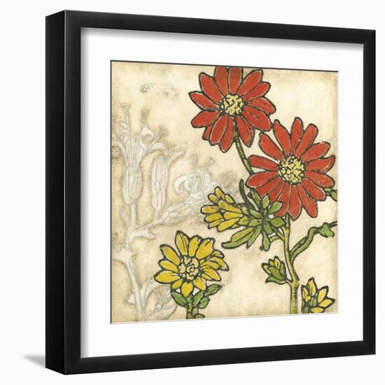 Indian Summer Florals I-Megan Meagher-Framed Art Print