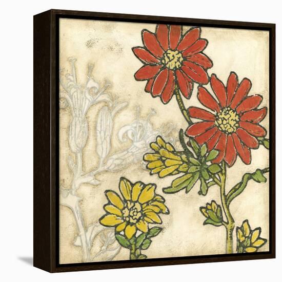 Indian Summer Florals I-Megan Meagher-Framed Stretched Canvas