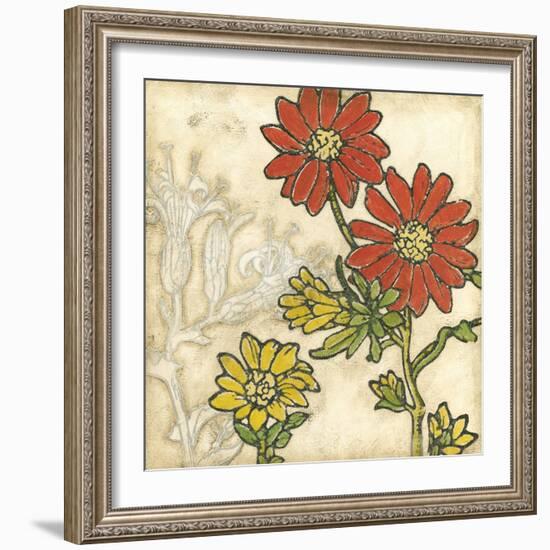 Indian Summer Florals I-Megan Meagher-Framed Art Print