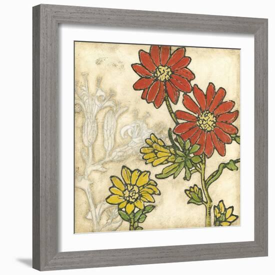 Indian Summer Florals I-Megan Meagher-Framed Art Print