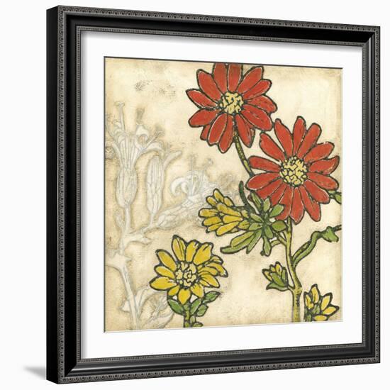 Indian Summer Florals I-Megan Meagher-Framed Art Print