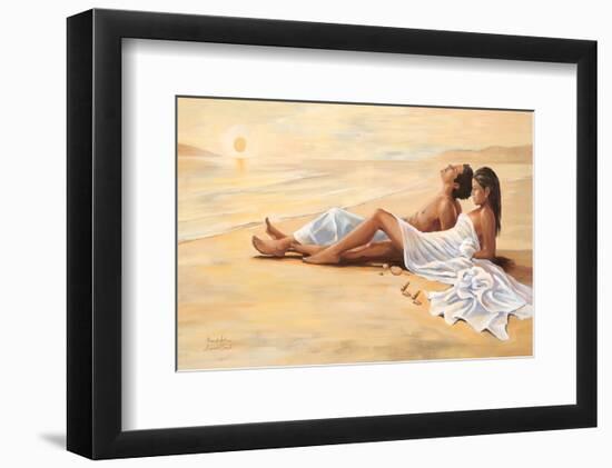 Indian Sunset Beach-Renate Holzner-Framed Art Print