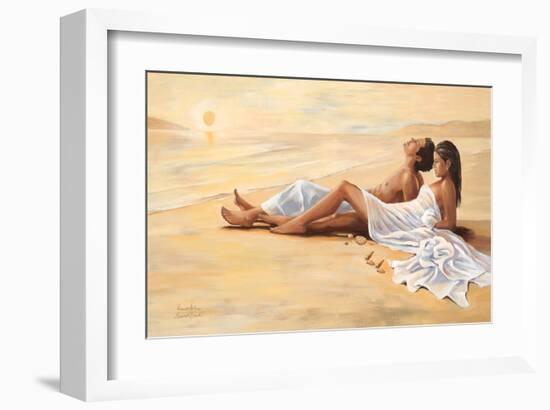 Indian Sunset Beach-Renate Holzner-Framed Art Print