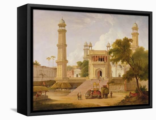 Indian Temple, Said to Be the Mosque of Abo-Ul-Nabi, Muttra, 1827-Thomas Daniell-Framed Premier Image Canvas