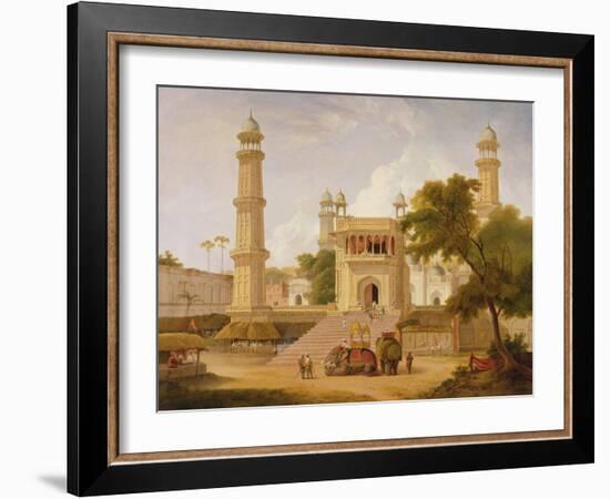 Indian Temple, Said to Be the Mosque of Abo-Ul-Nabi, Muttra, 1827-Thomas Daniell-Framed Giclee Print