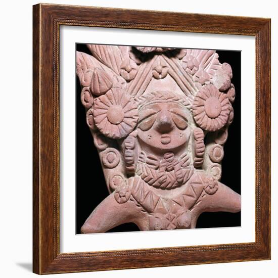 Indian terracotta bust of the mother-goddess Sar Dheri, 1st century. Artist: Unknown-Unknown-Framed Giclee Print