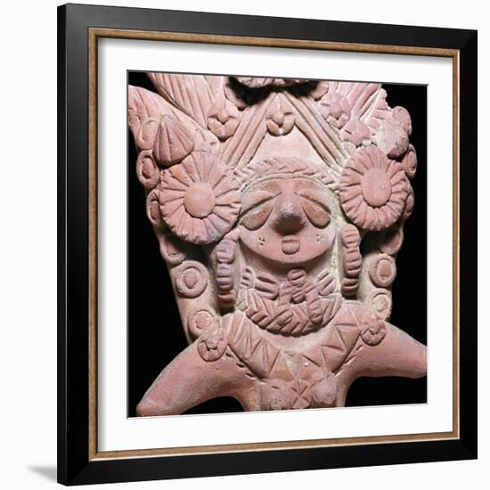 Indian terracotta bust of the mother-goddess Sar Dheri, 1st century. Artist: Unknown-Unknown-Framed Giclee Print