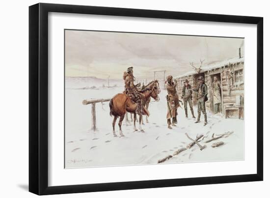 Indian Trading Post-Charles Marion Russell-Framed Giclee Print