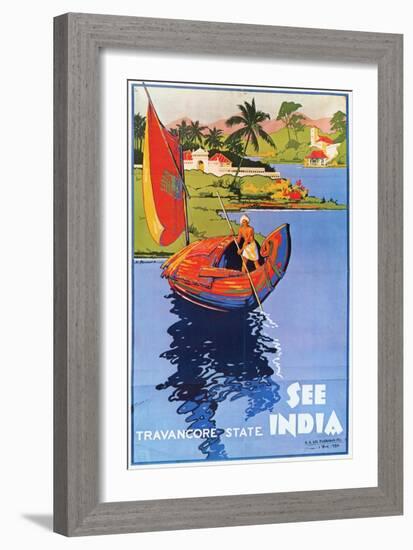 Indian Travel Poster, 1938-null-Framed Giclee Print