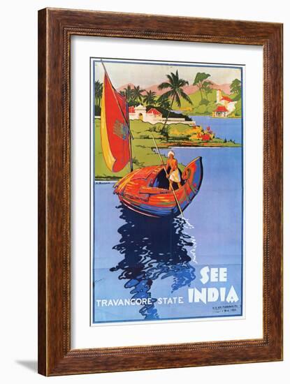 Indian Travel Poster, 1938-null-Framed Giclee Print