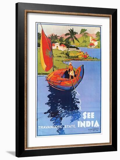 Indian Travel Poster, 1938-null-Framed Giclee Print