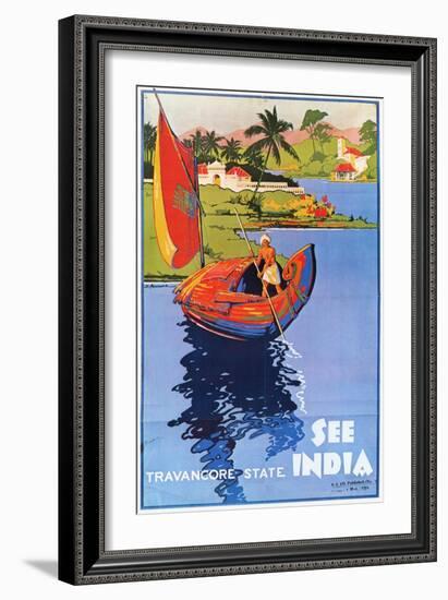 Indian Travel Poster, 1938-null-Framed Giclee Print