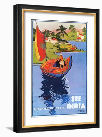 Indian Travel Poster, 1938-null-Framed Giclee Print