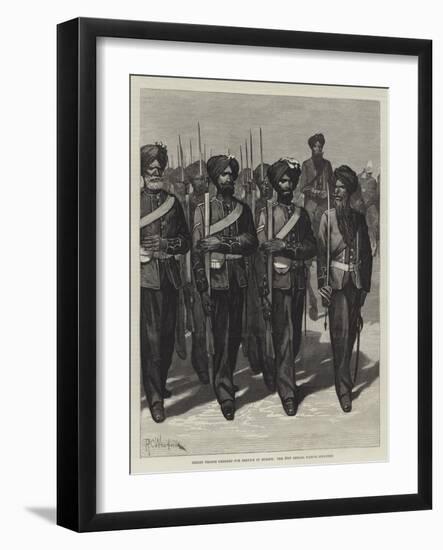 Indian Troops Ordered for Service in Europe, the 31st Bengal Native Infantry-Richard Caton Woodville II-Framed Giclee Print