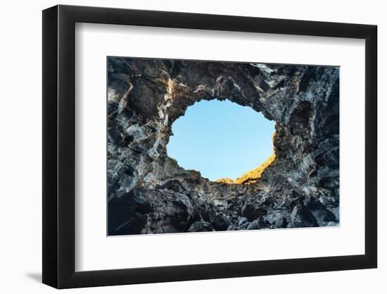 Indian Tunnel Lava Tube, Craters of the Moon National Monument-Alan Majchrowicz-Framed Photographic Print