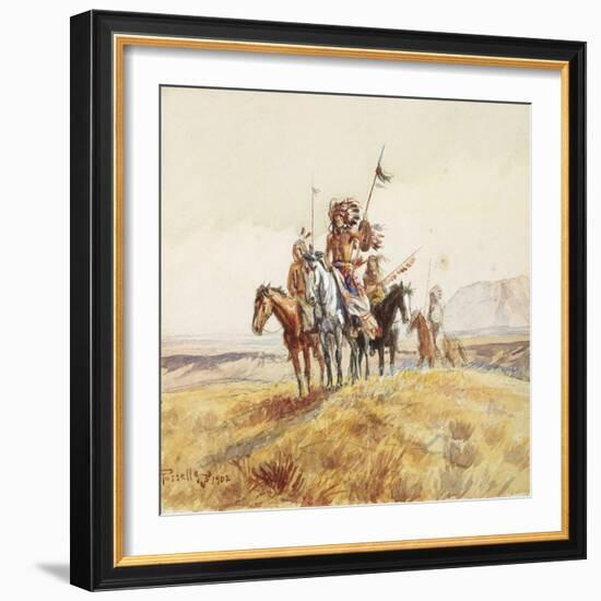 Indian War Party, 1902-Mary Cassatt-Framed Giclee Print