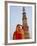 Indian Women at Qutb Minar (UNESCO World Heritage Site), Delhi, India-Keren Su-Framed Photographic Print