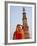 Indian Women at Qutb Minar (UNESCO World Heritage Site), Delhi, India-Keren Su-Framed Photographic Print