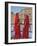 Indian women in color saris, Palace of the Wind, Jaipur, India-Adam Jones-Framed Photographic Print