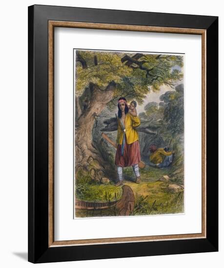 Indian Women Procuring Fuel, 1853-Seth Eastman-Framed Giclee Print