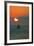 Indiana Beach sunset over Lake Michigan, Indiana Dunes, Indiana, USA-Anna Miller-Framed Photographic Print