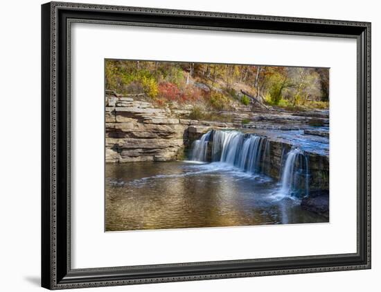 Indiana, Cataract Falls Recreation Area, Upper Cataract Waterfalls-Rona Schwarz-Framed Photographic Print