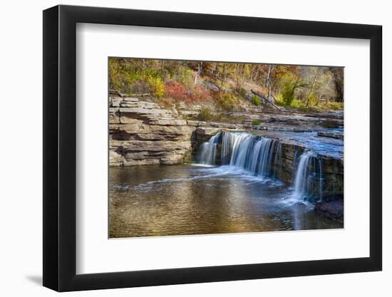 Indiana, Cataract Falls Recreation Area, Upper Cataract Waterfalls-Rona Schwarz-Framed Photographic Print