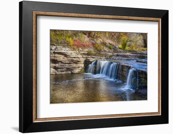 Indiana, Cataract Falls Recreation Area, Upper Cataract Waterfalls-Rona Schwarz-Framed Photographic Print