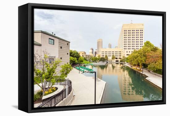 Indiana Central Canal, Indianapolis, Indiana, Usa-Sopotniccy-Framed Premier Image Canvas