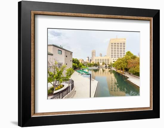 Indiana Central Canal, Indianapolis, Indiana, Usa-Sopotniccy-Framed Photographic Print