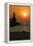 Indiana Dunes lighthouse at sunset, Indiana Dunes, Indiana, USA-Anna Miller-Framed Premier Image Canvas