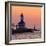 Indiana Dunes lighthouse at sunset, Indiana Dunes, Indiana, USA-Anna Miller-Framed Photographic Print