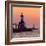 Indiana Dunes lighthouse at sunset, Indiana Dunes, Indiana, USA-Anna Miller-Framed Photographic Print