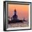 Indiana Dunes lighthouse at sunset, Indiana Dunes, Indiana, USA-Anna Miller-Framed Photographic Print