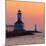 Indiana Dunes lighthouse at sunset, Indiana Dunes, Indiana, USA-Anna Miller-Mounted Photographic Print